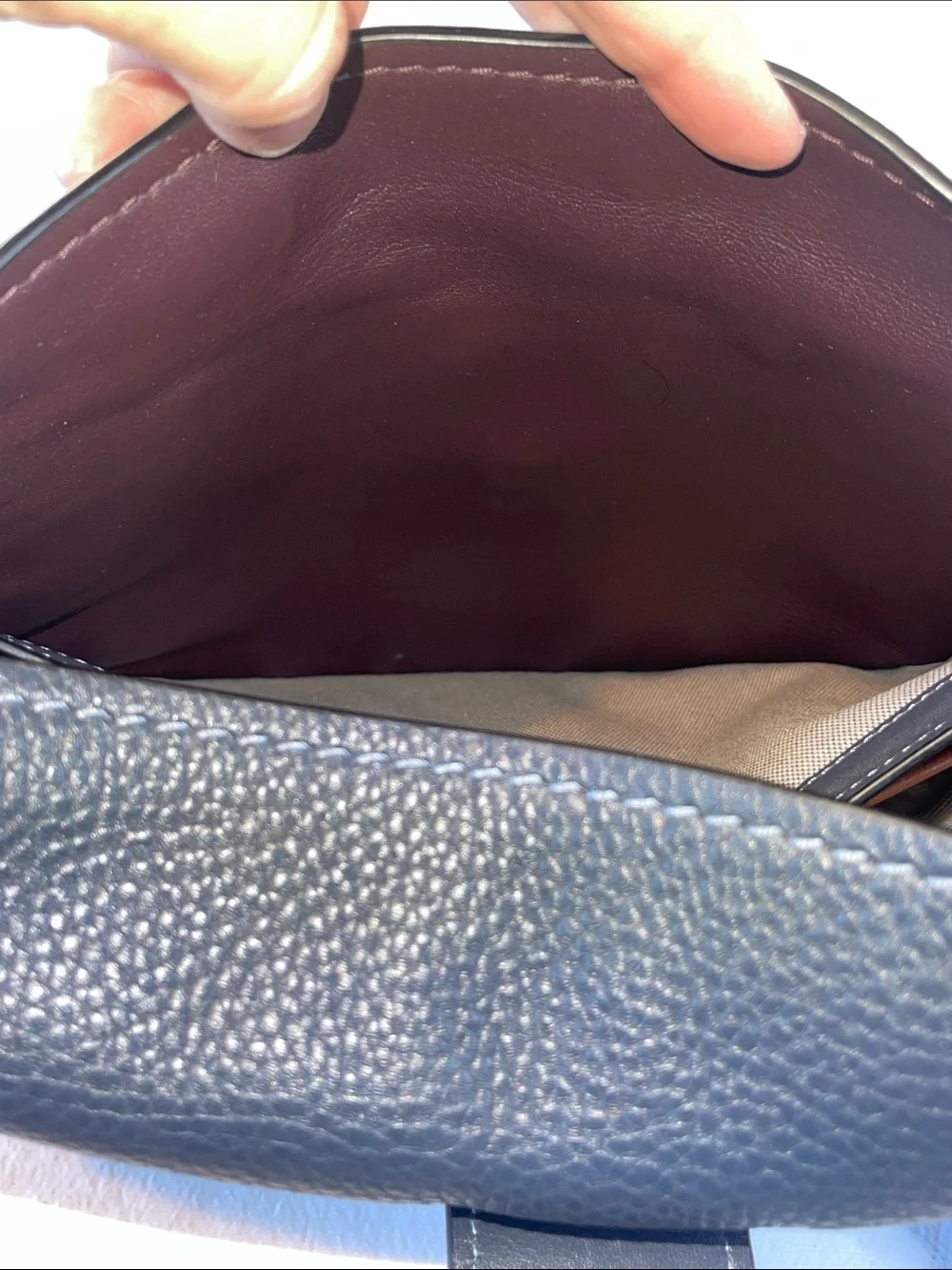 Coach B1873-29220 1941 Page 27 Glovetanned Pebble Leather Crossbody Navy